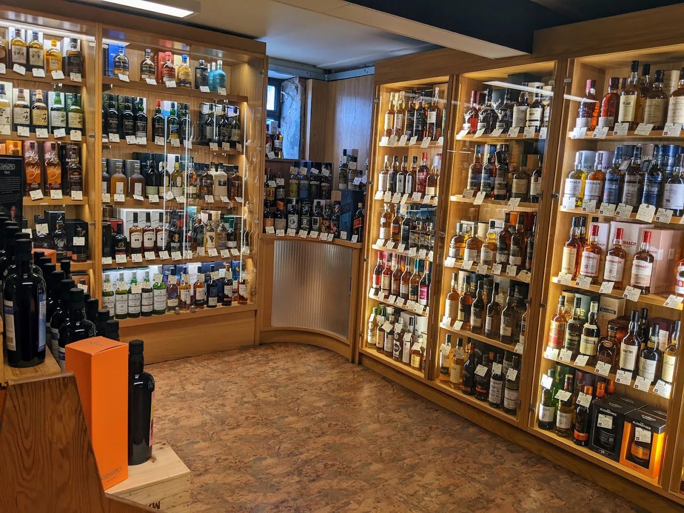 Spirits and whisky cabinets